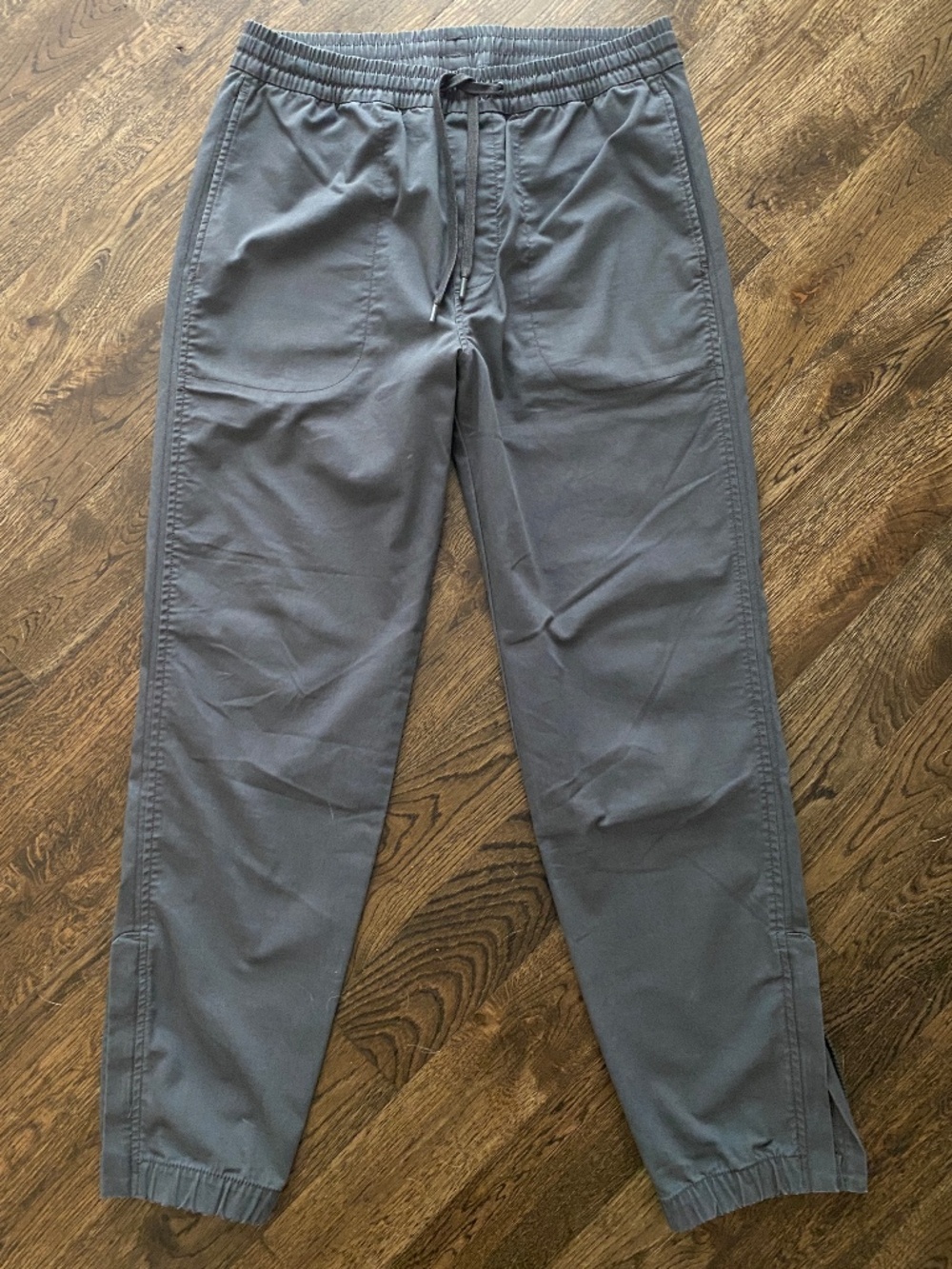 JCrew Active Stretch Jogger Hiking Pants Sz S - Stretch Drawstring & Zip Ankles